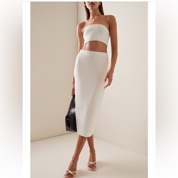 NWT The Frankie Shop Solange knit midi pencil skirt - Picture 1 of 10